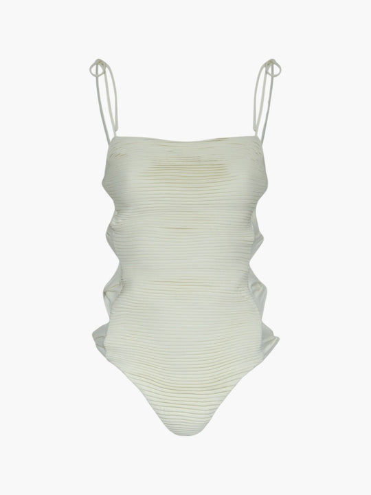 Tejada Pleated One Piece | Ivory