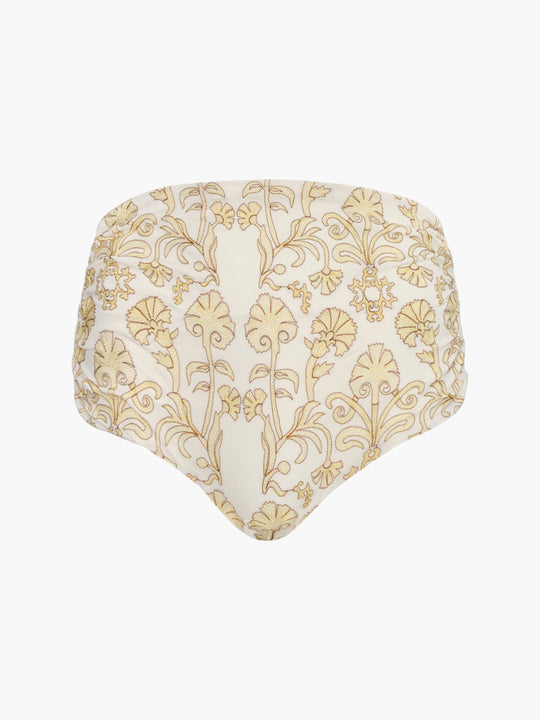 Victoria Embroidered Bottom | Yellow Flowers/Ivory