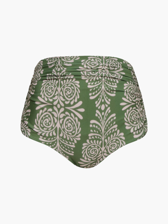 Victoria Vintage Bottom | Green Arabesque