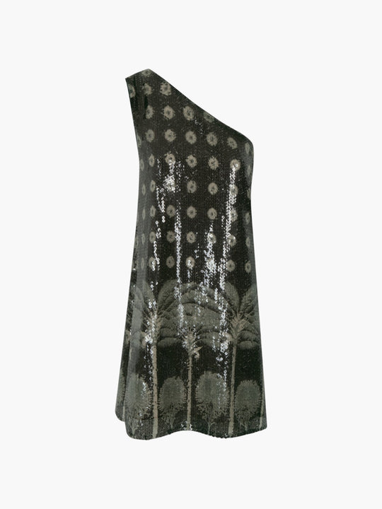 Antonella Sequins Mini Dress | Green