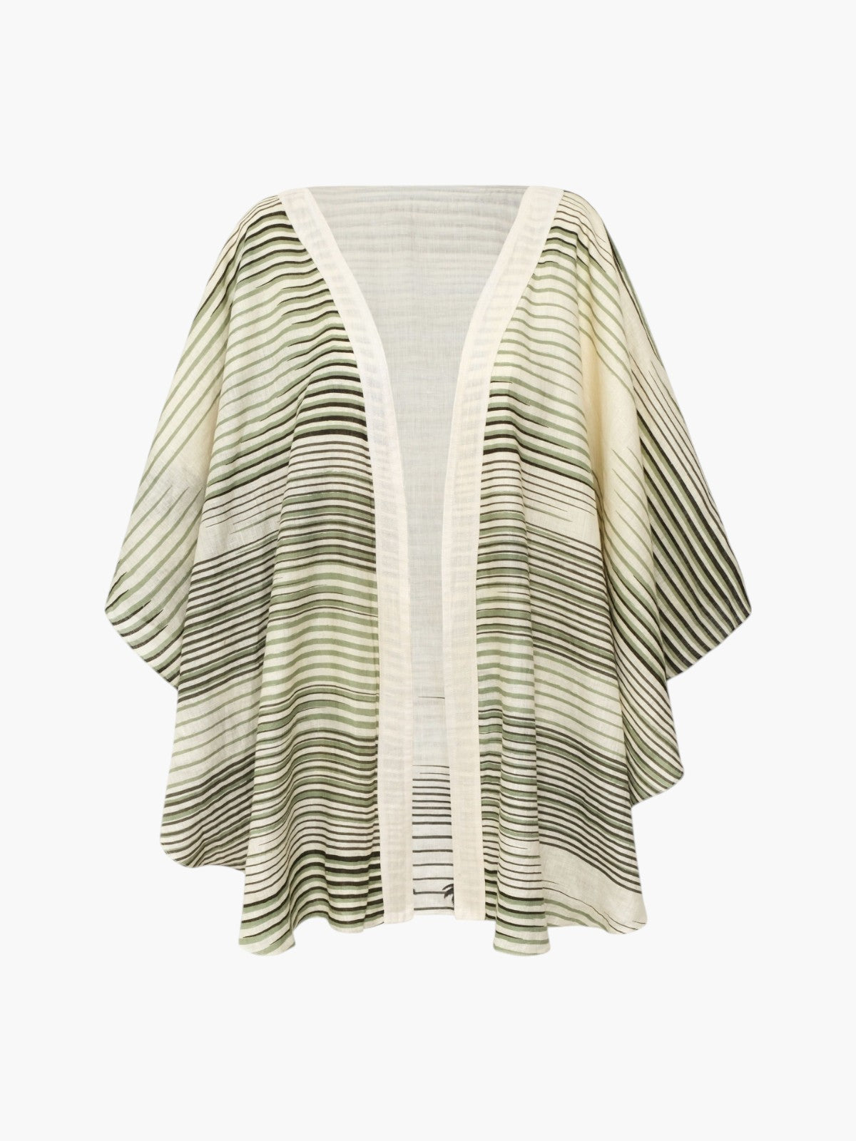 Cavalo Linen Poncho | Green Tropical Landscape Cavalo Linen Poncho | Green Tropical Landscape