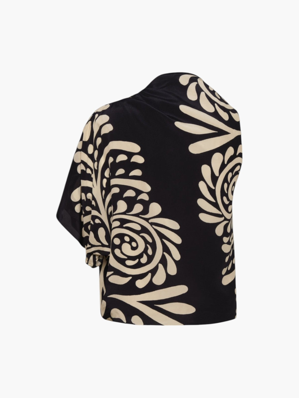 Chiminango Crepe Chine Blouse | Black Arabesque Chiminango Crepe Chine Blouse | Black Arabesque