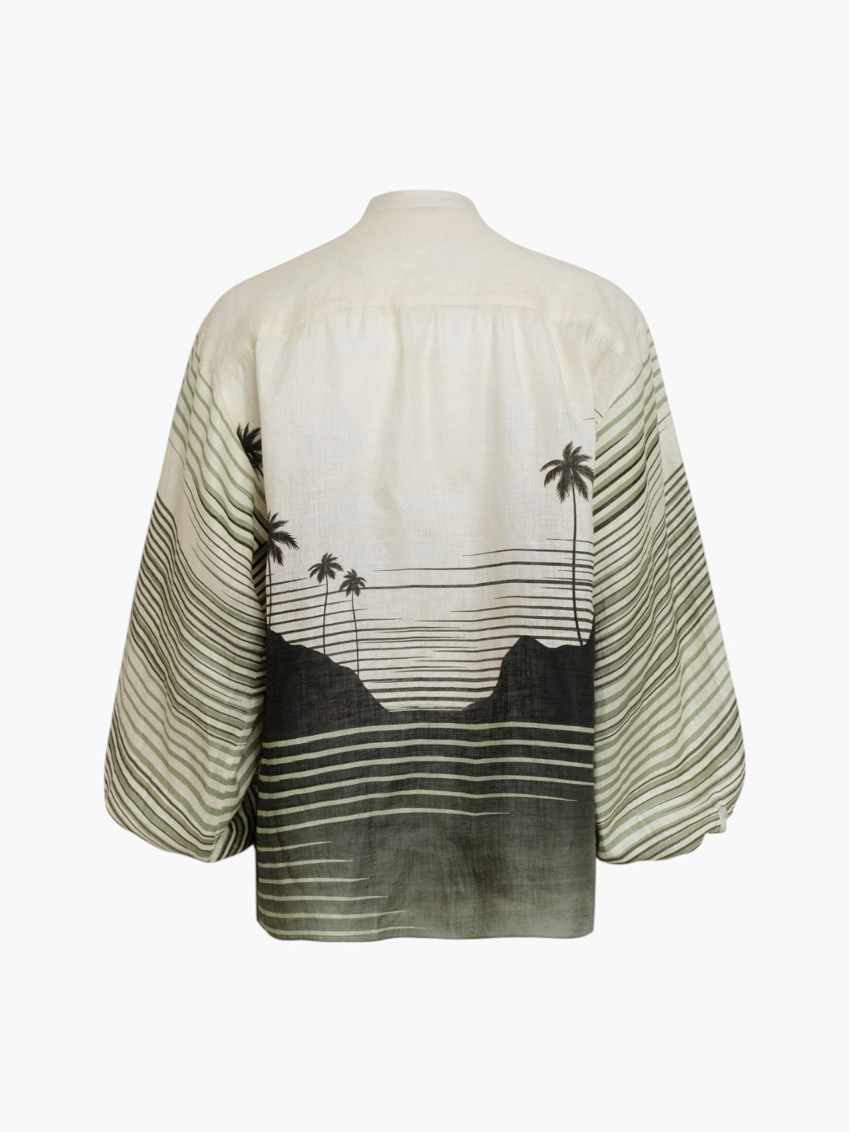 Don Simon Linen Shirt | Green Tropical Landscape Don Simon Linen Shirt | Green Tropical Landscape