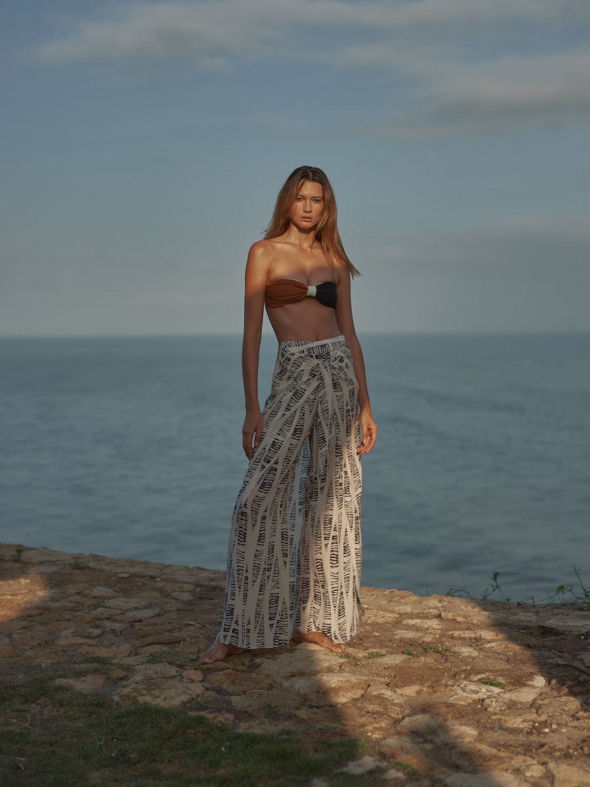 La Bamba Crepe Chine Pants | Cream Canoe La Bamba Crepe Chine Pants | Cream Canoe