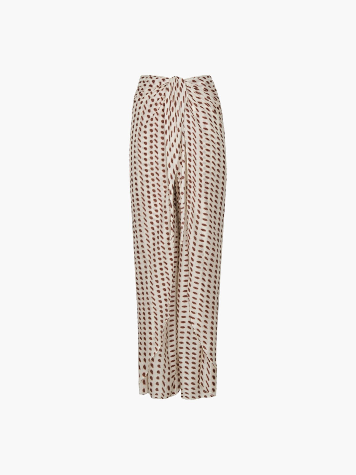 AKRIS Farrah Trousers High Rise Cream Calla Cotton Silk Stretch Pants Size  16 | eBay