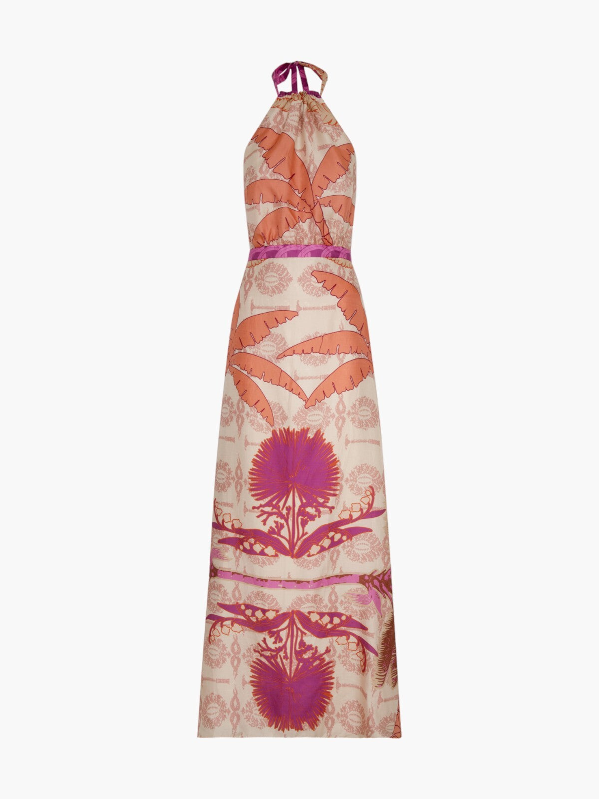 Magdalena Cotton Silk Maxi Dress | Fuchsia Magdalena Cotton Silk Maxi Dress | Fuchsia