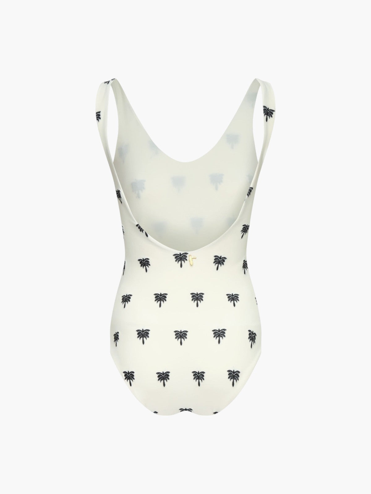 Olympic Embroidered One Piece | Ivory/Black Polka Palms Olympic Embroidered One Piece | Ivory/Black Polka Palms