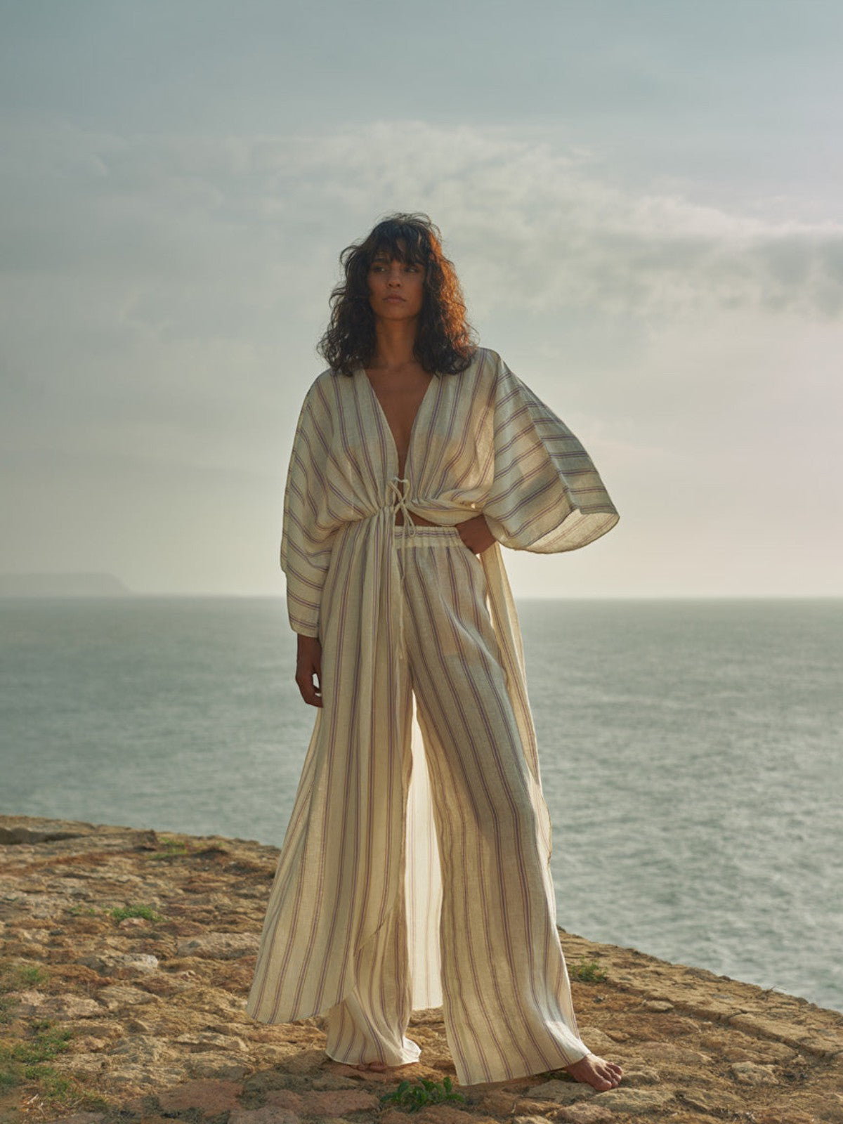 San Benito Linen Pants | Lila Stripes San Benito Linen Pants | Lila Stripes