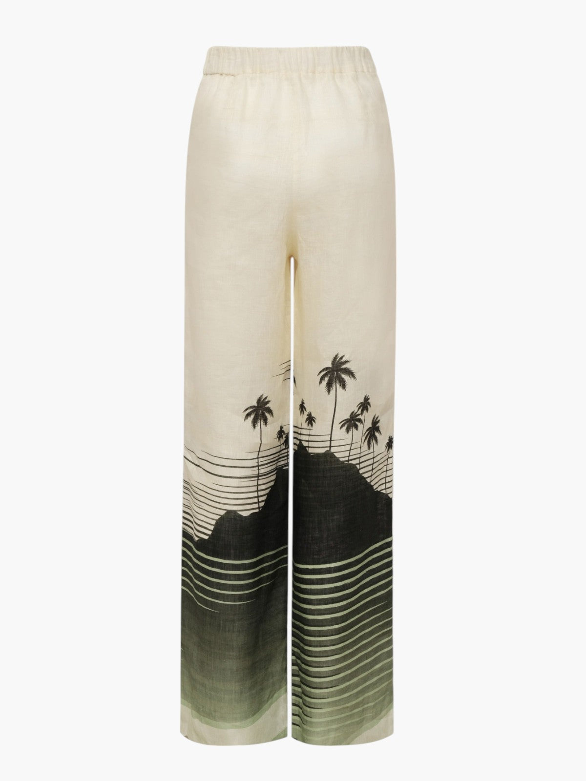 San Benito Linen Pants | Green Tropical Landscape San Benito Linen Pants | Green Tropical Landscape