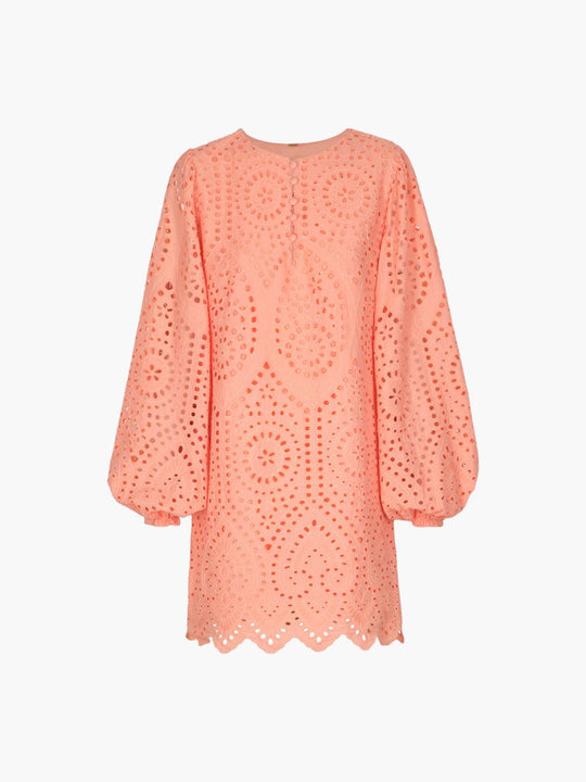 San Marco Eyelet Mini Dress | Apricot