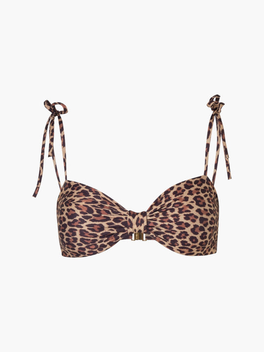 San Miguel Top | Jaguar Print Brown