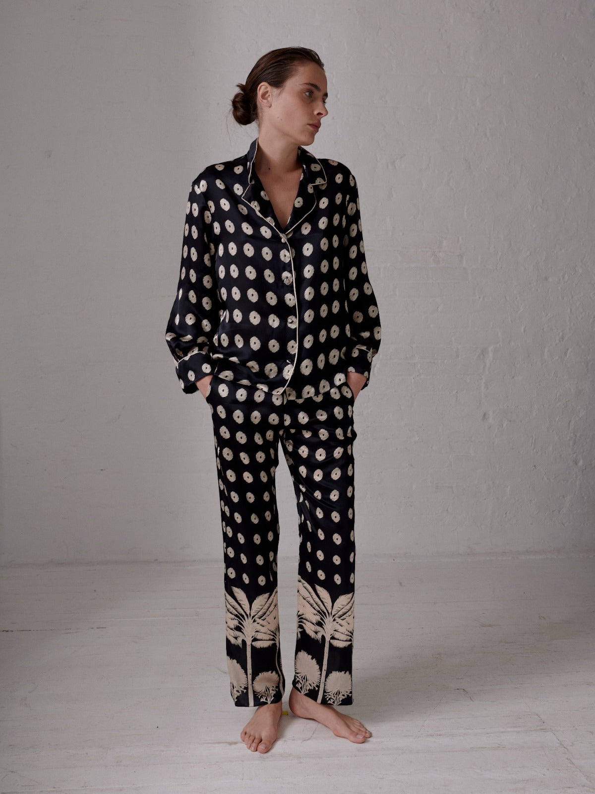 Santo Tomas Satin Silk Pants | Black Palms Santo Tomas Satin Silk Pants | Black Palms