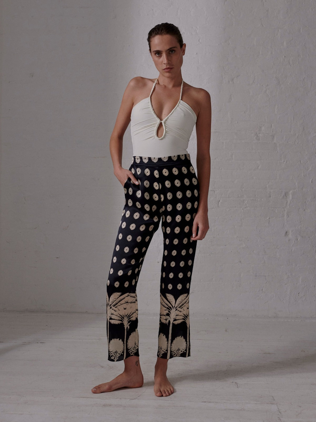 Santo Tomas Satin Silk Pants | Black Palms Santo Tomas Satin Silk Pants | Black Palms