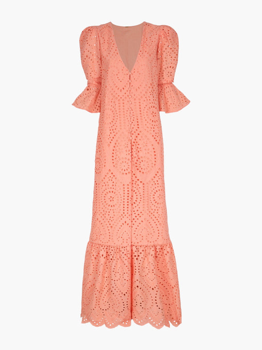 Serrania Eyelet Tunic | Apricot