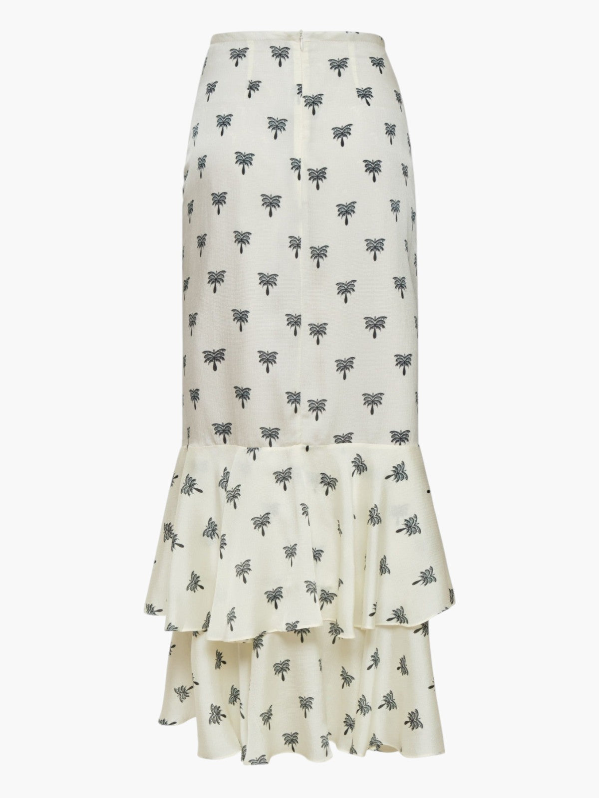 Sevilla Martellato Silk Skirt | Ivory/Black Polka Palms Sevilla Martellato Silk Skirt | Ivory/Black Polka Palms