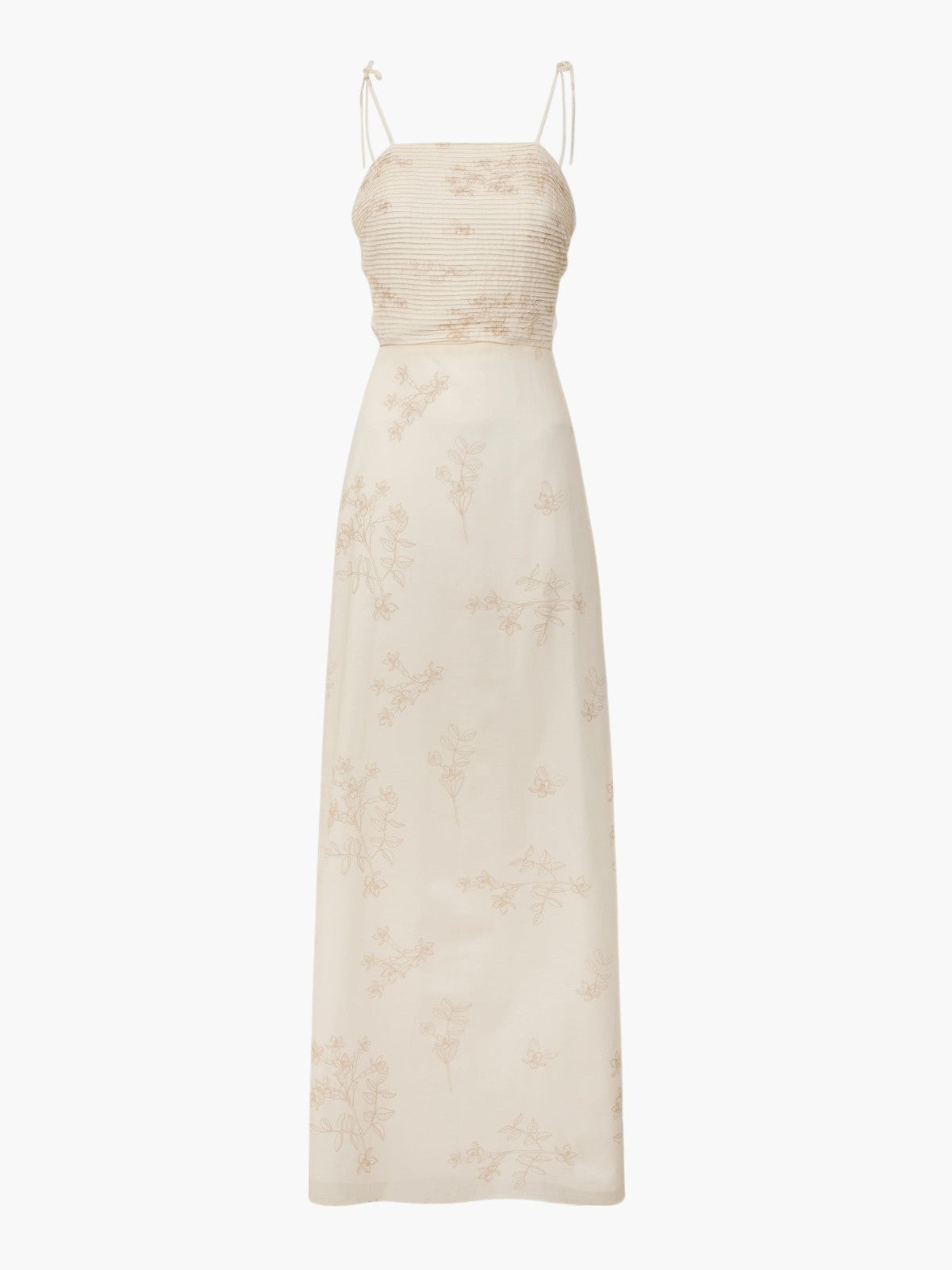 Tejada Pleated Cotton Midi Dress | Ivory Guayacan Tejada Pleated Cotton Midi Dress | Ivory Guayacan