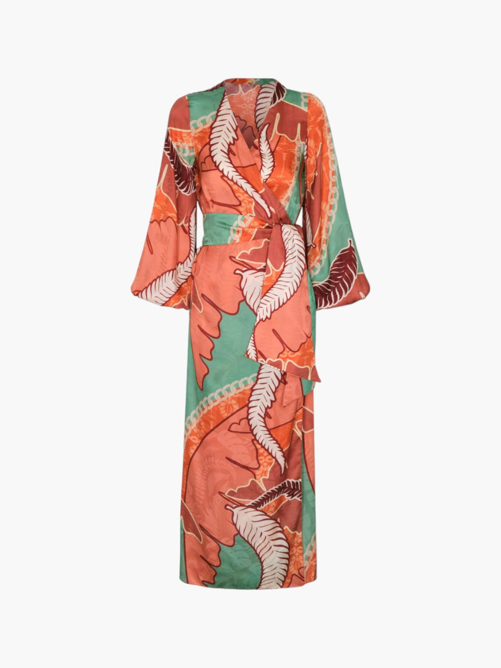 Tertulia Silk Jacquard Maxi Dress | Coral