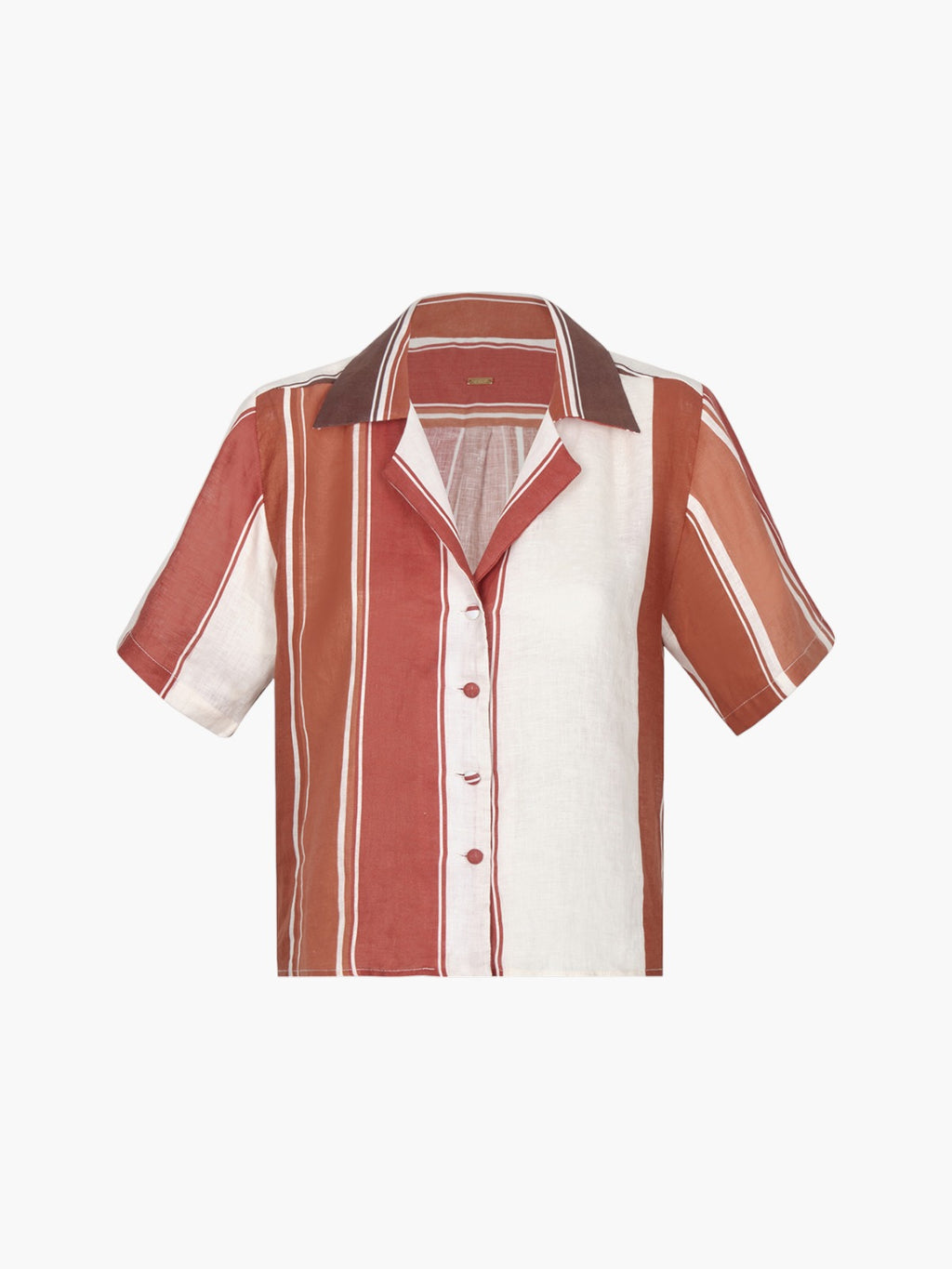 Tomaso Linen Shirt | Terra Stripes