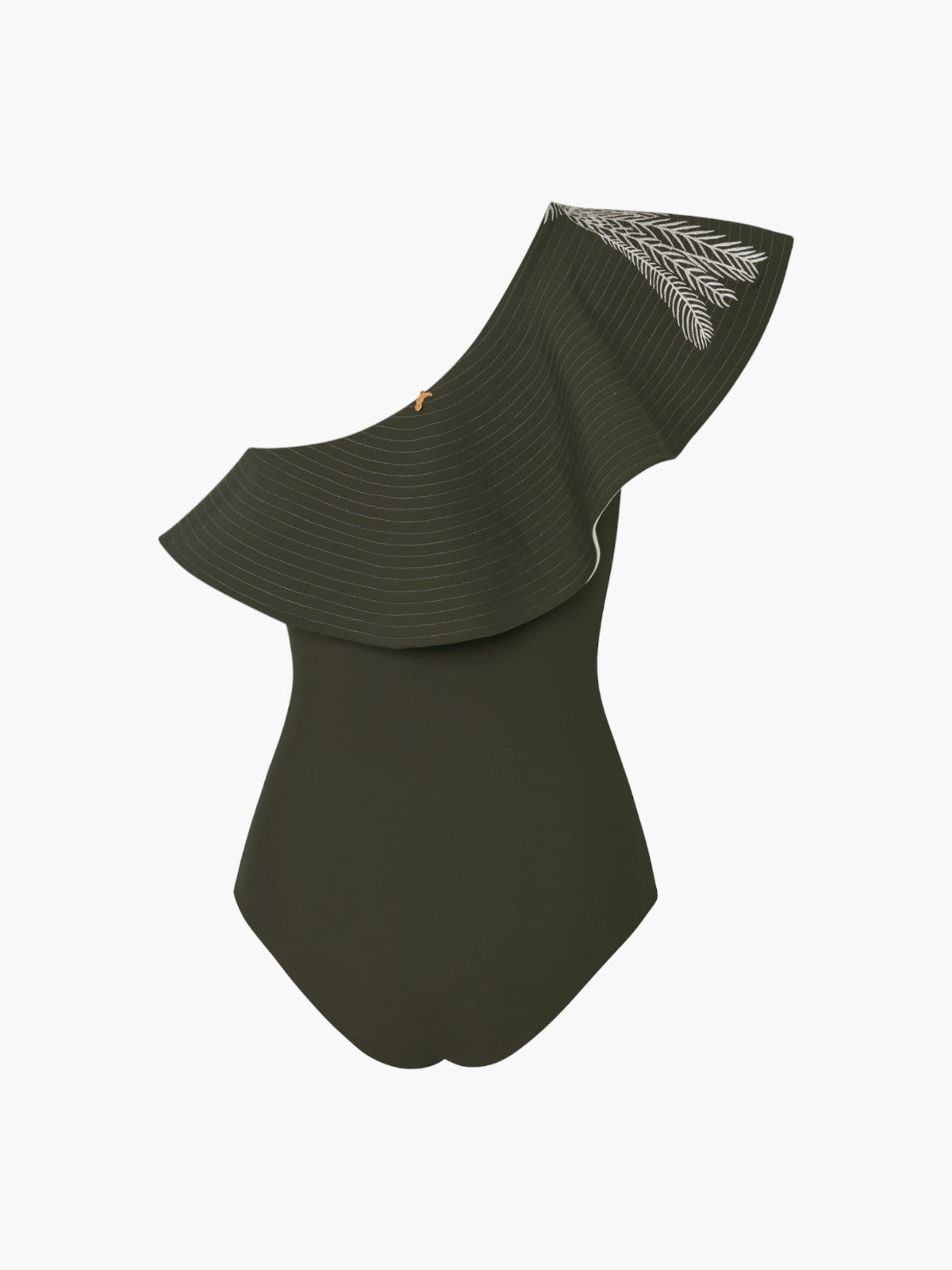 Tucan Embroidered One Piece | Khaki Green Tucan Embroidered One Piece | Khaki Green