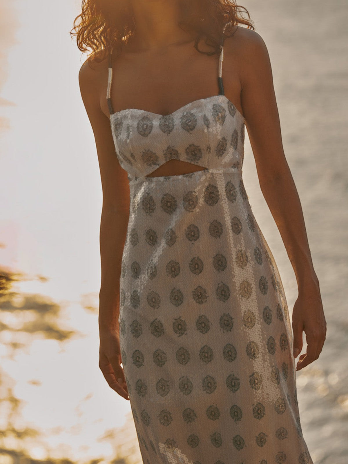 Veronica Sequins Maxi Dress | Ivory Veronica Sequins Maxi Dress | Ivory