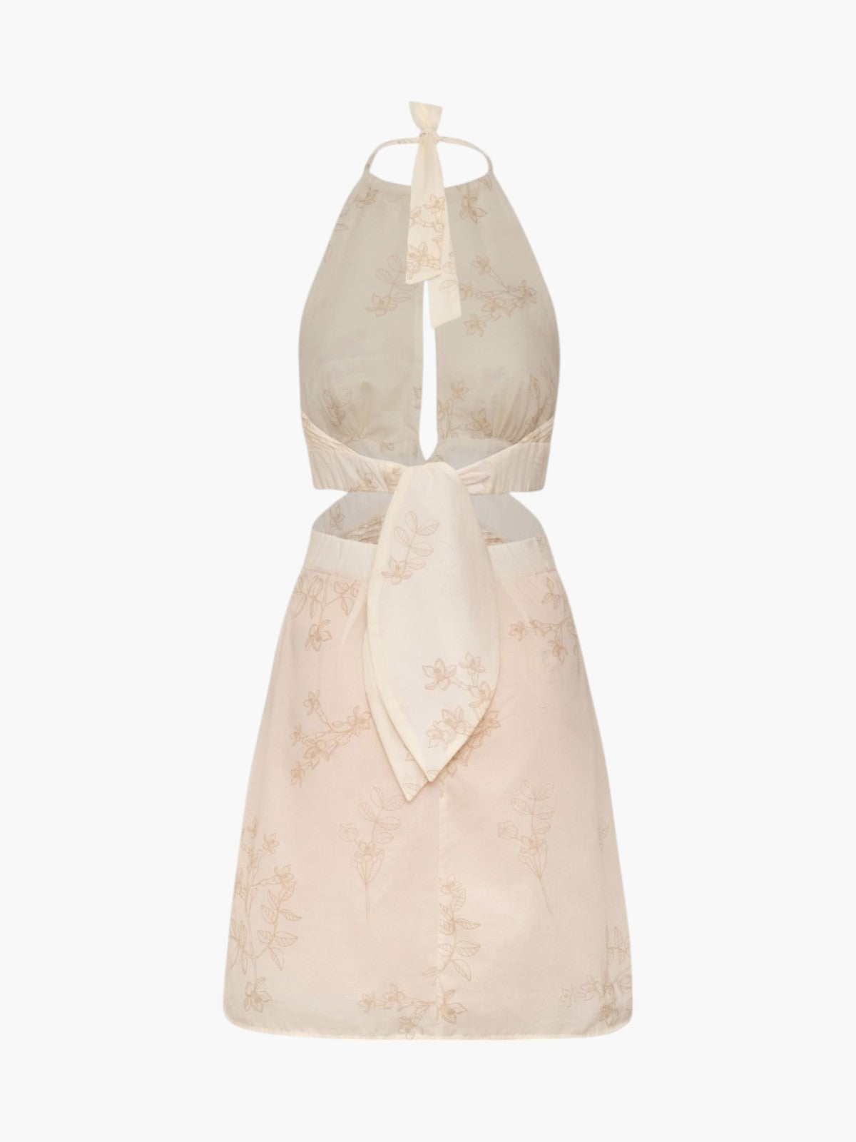 San Agustín Pleated Cotton Mini Dress | Ivory Guayacan San Agustín Pleated Cotton Mini Dress | Ivory Guayacan