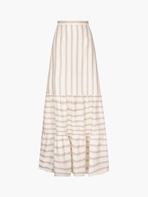 Julieta Linen Maxi Skirt | Lila Stripes Julieta Linen Maxi Skirt | Lila Stripes