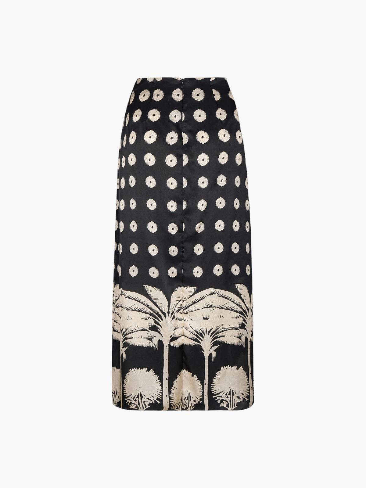 Amaime Satin Silk Midi Skirt | Black Palms Amaime Satin Silk Midi Skirt | Black Palms