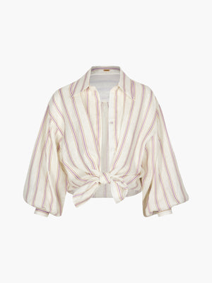 Barnes Linen Shirt | Lila Stripes Barnes Linen Shirt | Lila Stripes