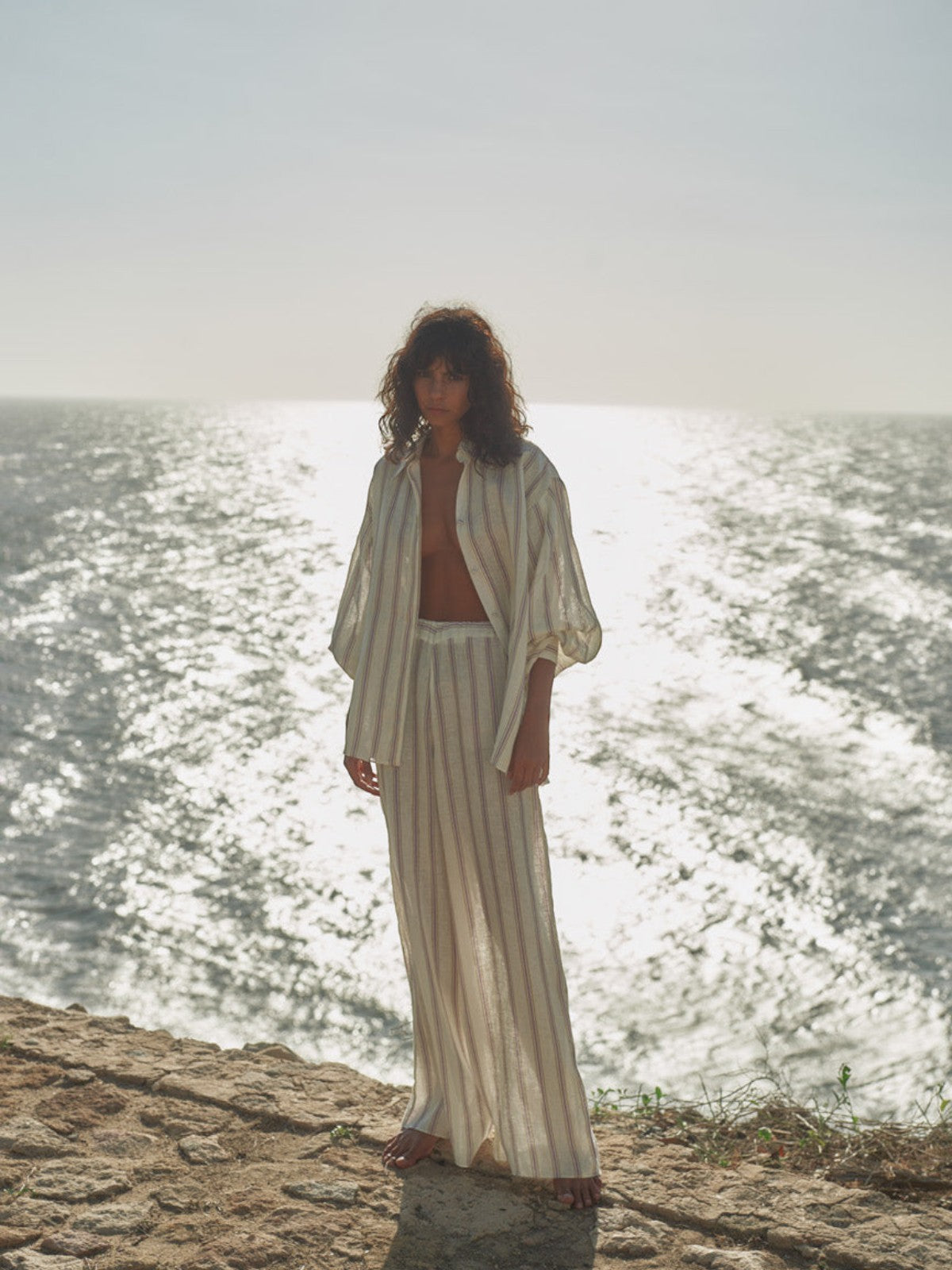 Barnes Linen Shirt | Lila Stripes Barnes Linen Shirt | Lila Stripes