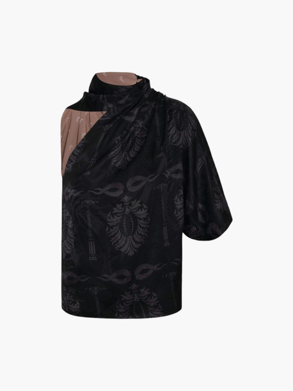 Chiminango Jacquard Blouse | Black Chiminango Jacquard Blouse | Black