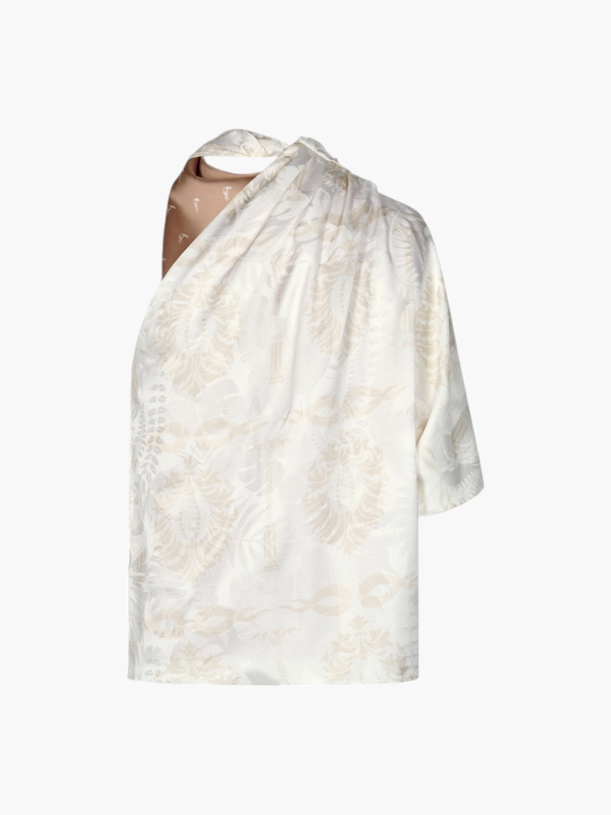 Chiminango Silk Jacquard Blouse | Ecru Chiminango Silk Jacquard Blouse | Ecru