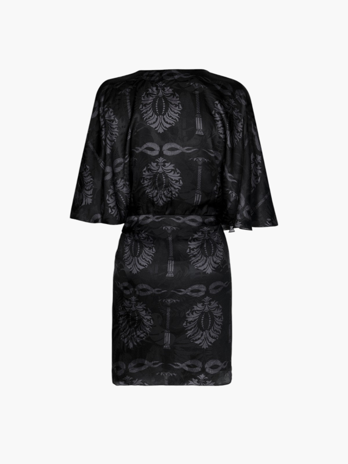 Coco Silk Jacquard Mini Dress | Black Coco Silk Jacquard Mini Dress | Black