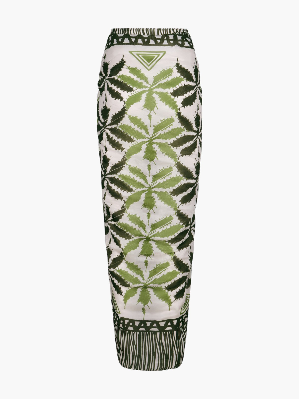 De la Falaise Sarong | Beige/Green De la Falaise Sarong | Beige/Green