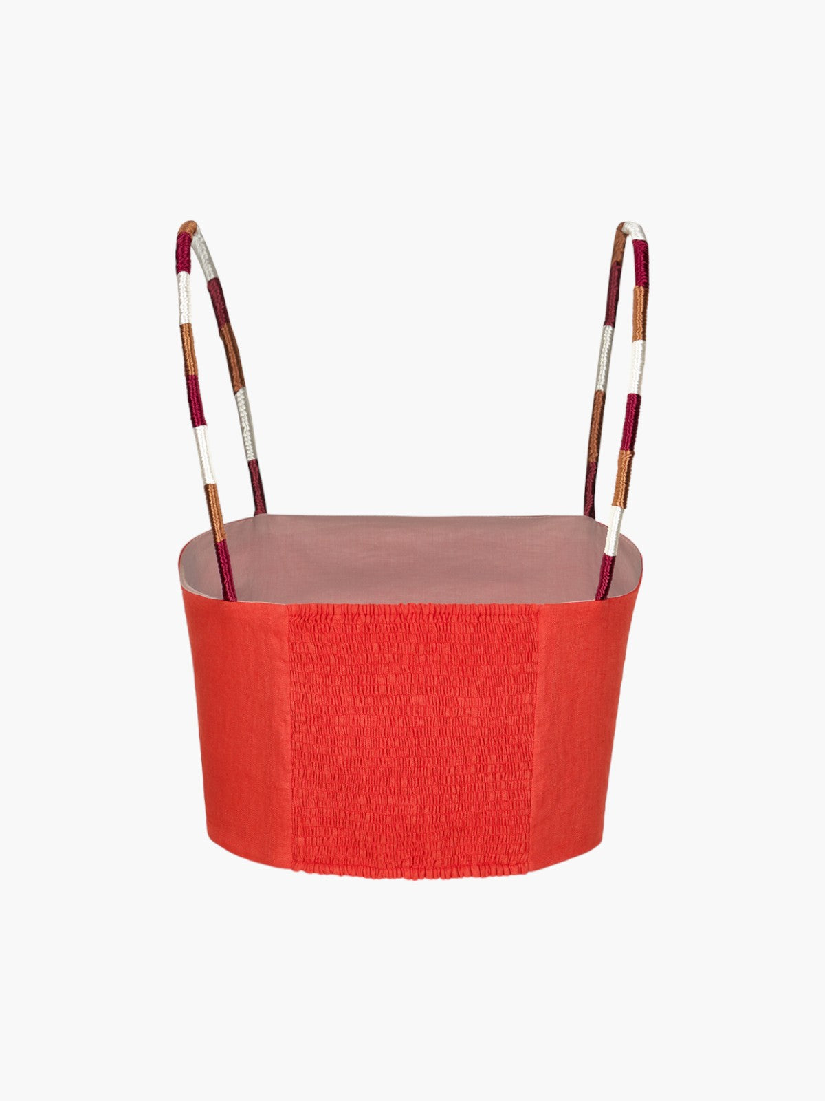 Guainia Linen Top | Red Embroidered Guainia Linen Top | Red Embroidered