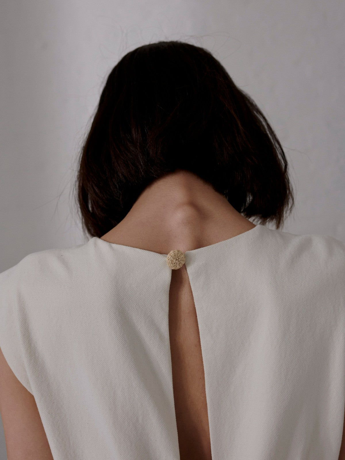 Gualanday Canvas Hand Embroidered Midi Dress | Ecru Gualanday Canvas Hand Embroidered Midi Dress | Ecru