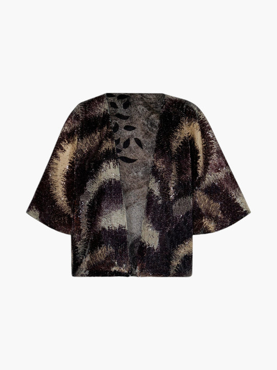 La Santamaría Sequins Mini Coat | Black