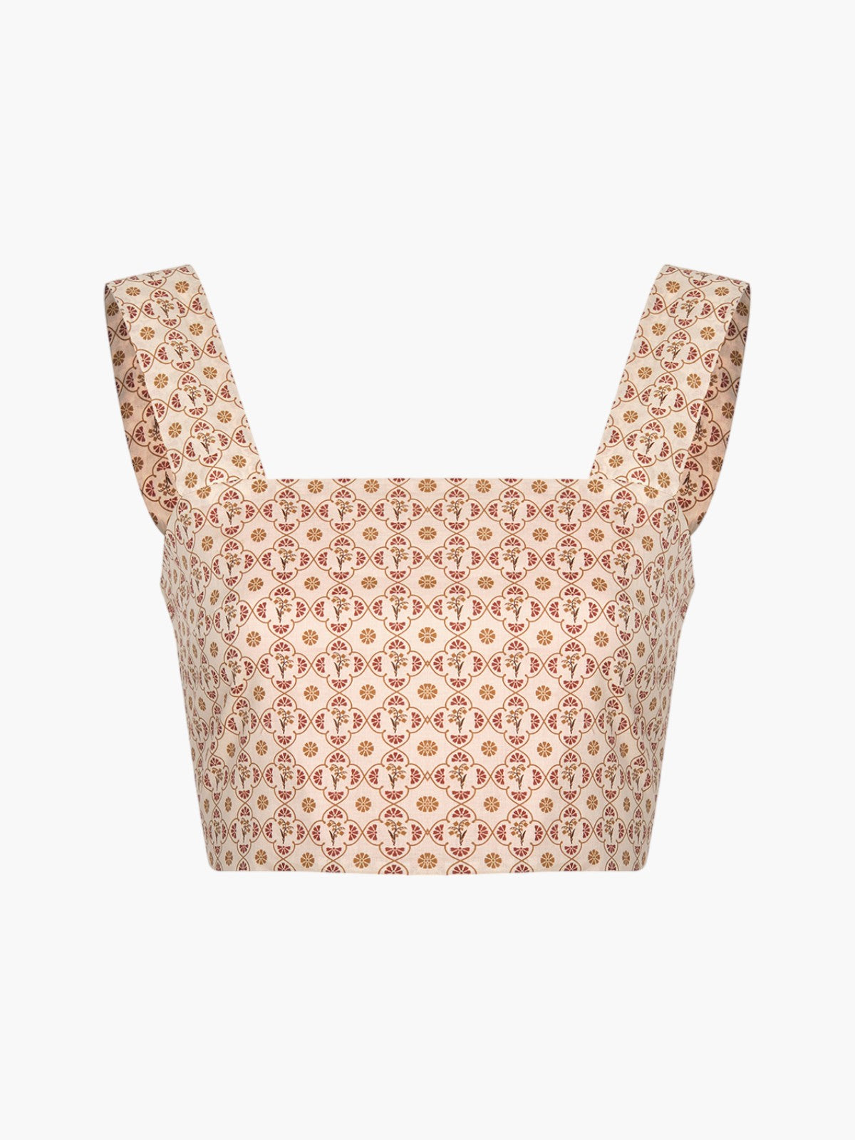 Marimba Cotton Bio Top | Beige May Flower Marimba Cotton Bio Top | Beige May Flower