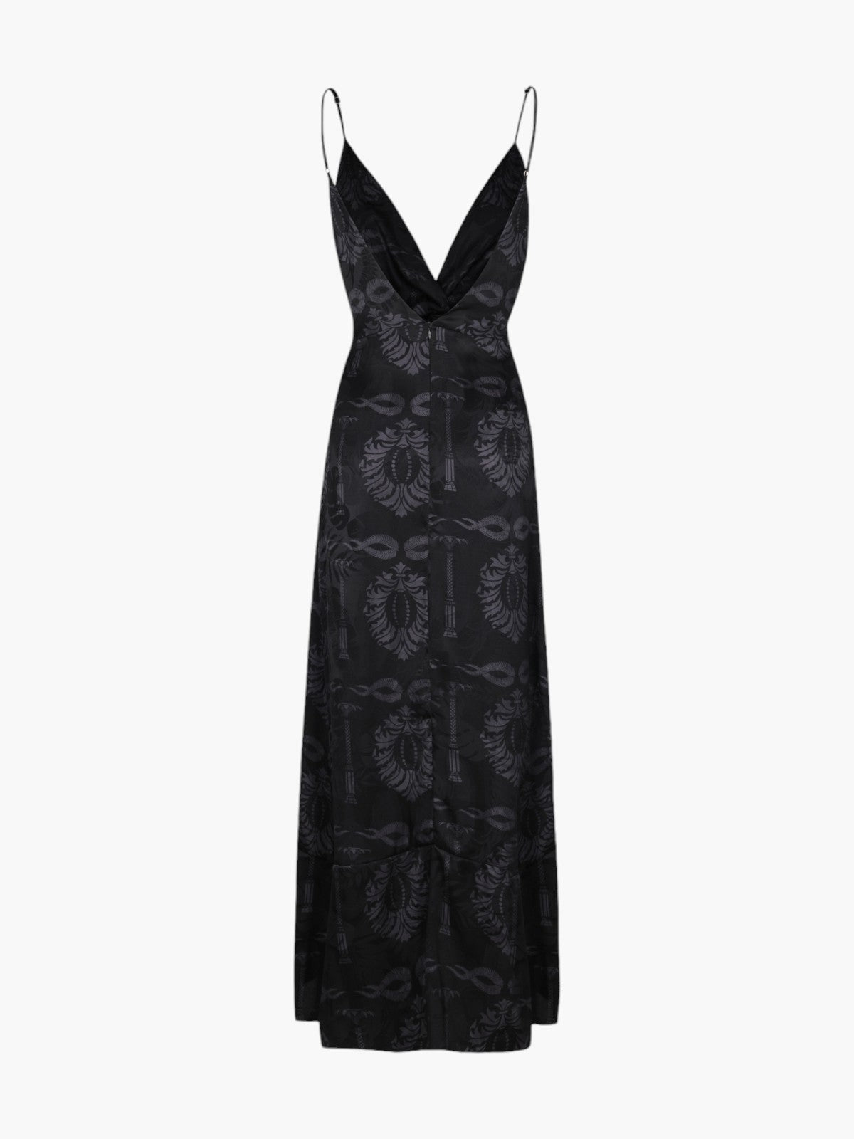 Sabina Silk Jacquard Midi Dress | Black Sabina Silk Jacquard Midi Dress | Black