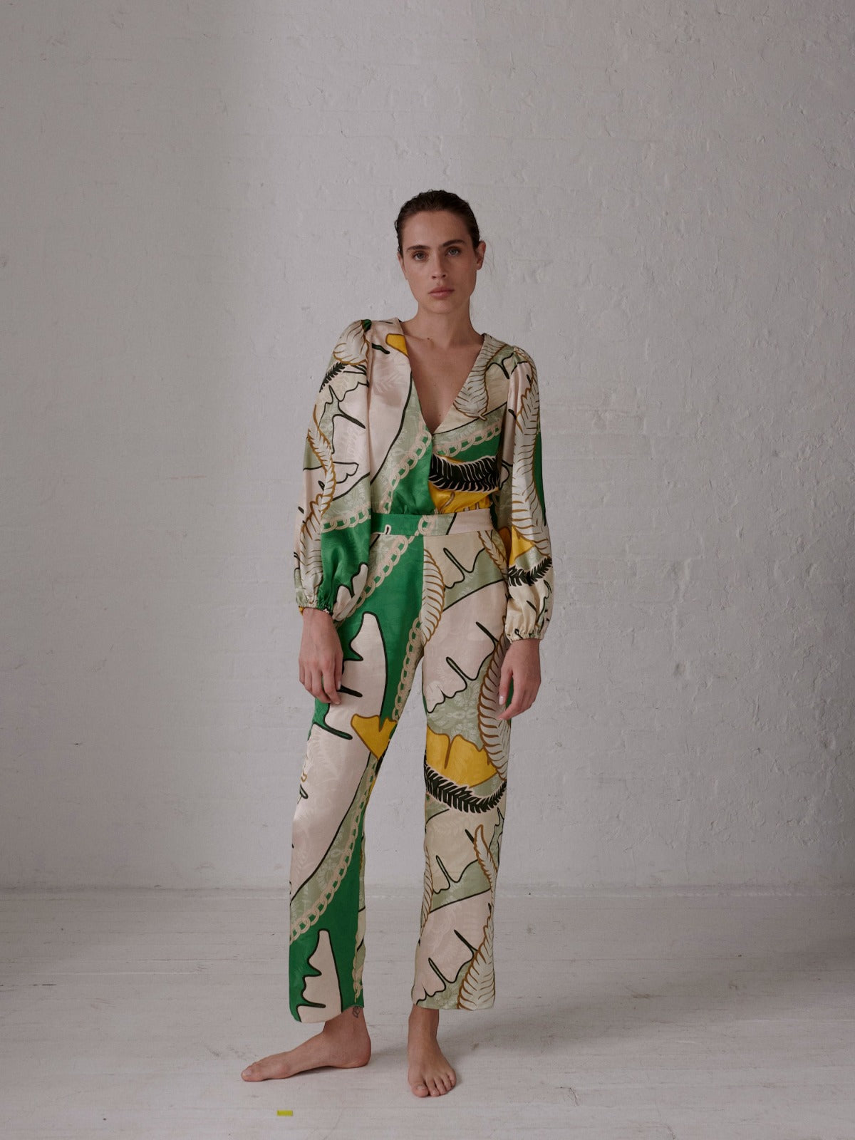 Santo Tomas Jacquard Pants | Green Santo Tomas Jacquard Pants | Green