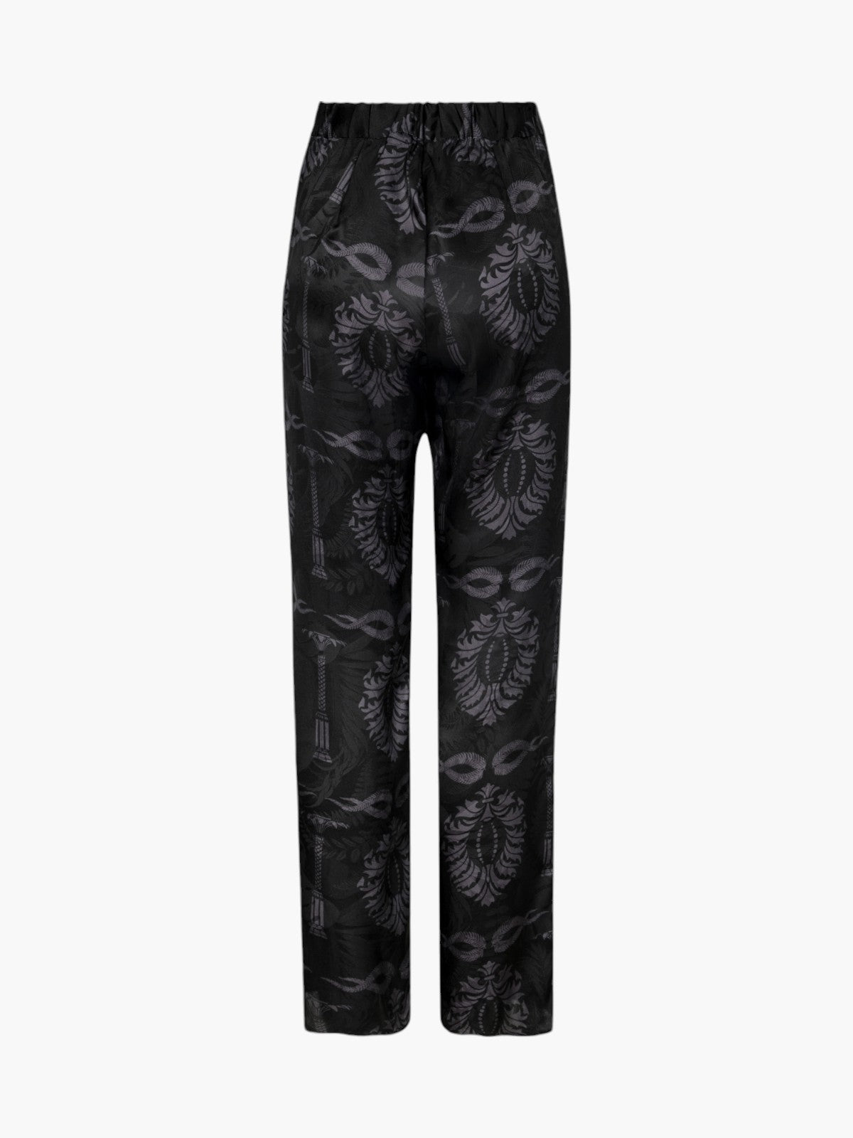 Santo Tomas Silk Jacquard Pants | Black Santo Tomas Silk Jacquard Pants | Black