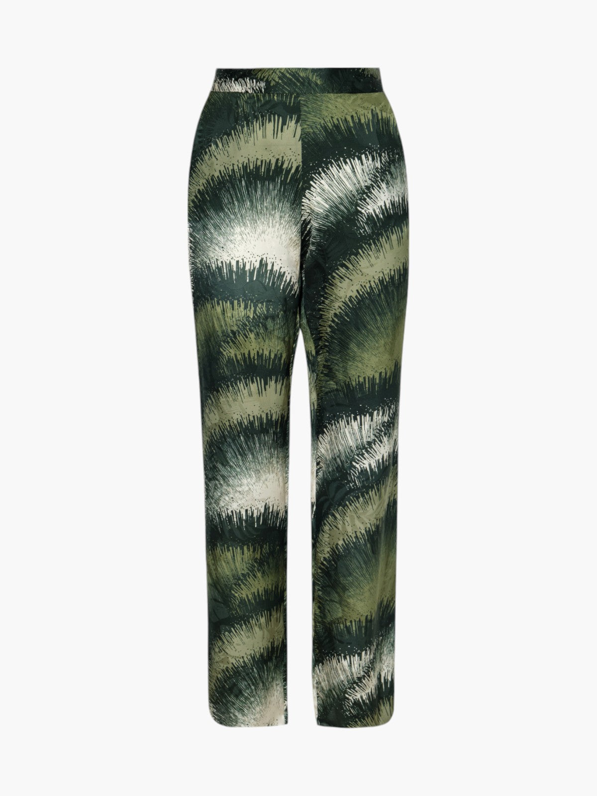 Santo Tomás Silk Jacquard Pants | Green Brushed Santo Tomás Silk Jacquard Pants | Green Brushed