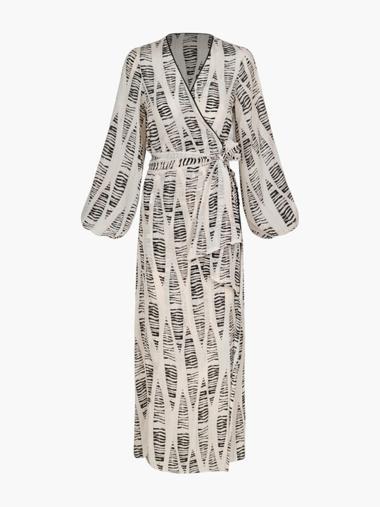 Tertulia Crepe Chine Maxi Dress | Cream Canoe