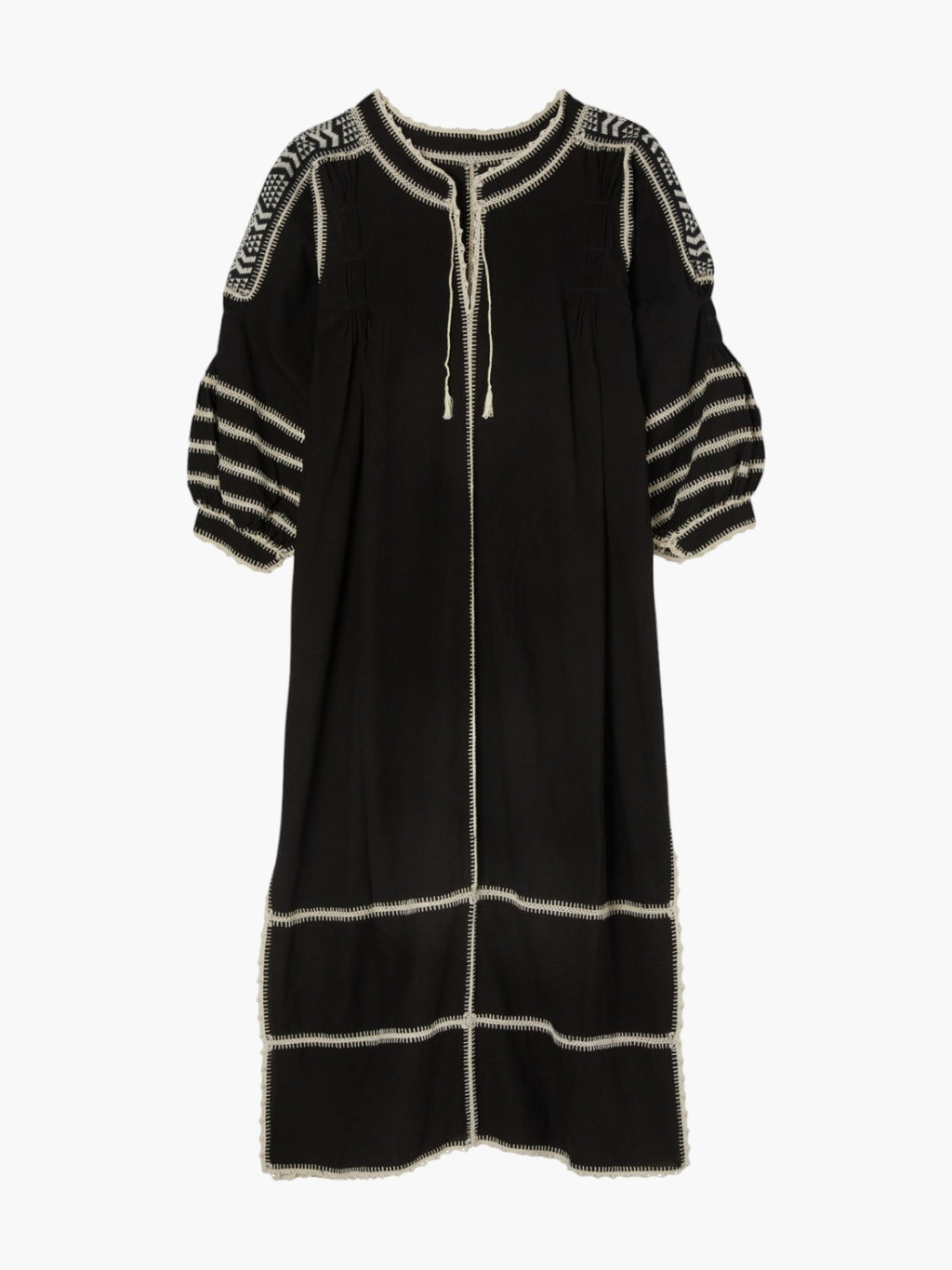 Amorcita Mexican Dress | Black/Ivory