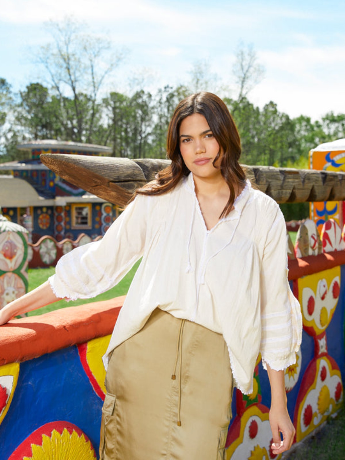 Amorcita Mexican Top | White Amorcita Mexican Top | White