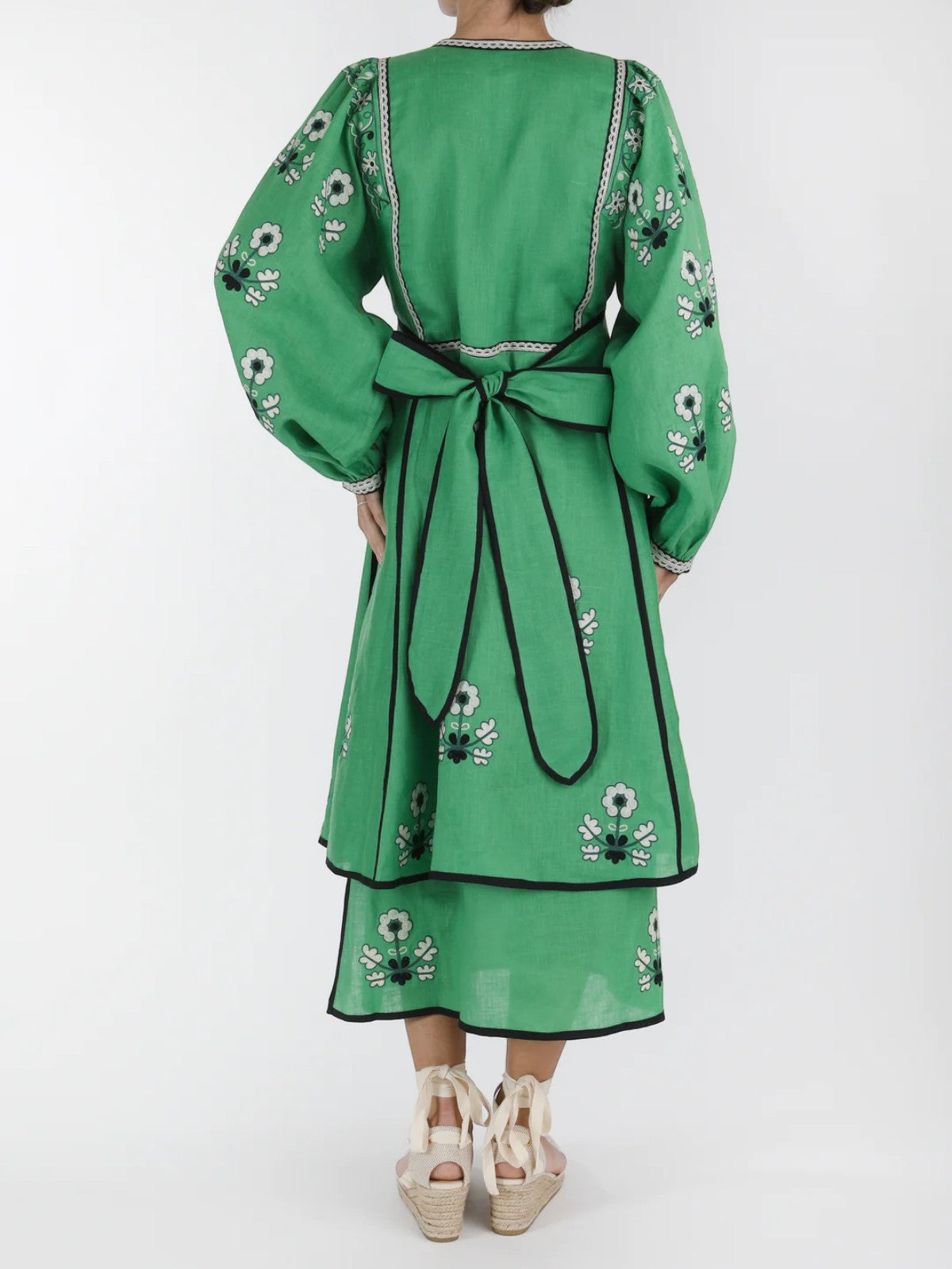 Iryna Embroidered Ukrainian Dress | White Iryna Embroidered Ukrainian Dress | White