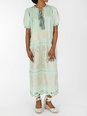 Natalia Ukrainian Embroidered Dress | Mint Natalia Ukrainian Embroidered Dress | Mint