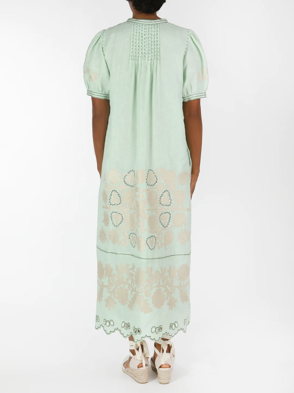 Natalia Ukrainian Embroidered Dress | Mint Natalia Ukrainian Embroidered Dress | Mint