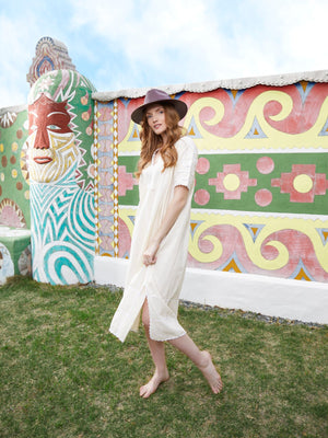 Amorcita Mexican Dress | Ivory Amorcita Mexican Dress | Ivory