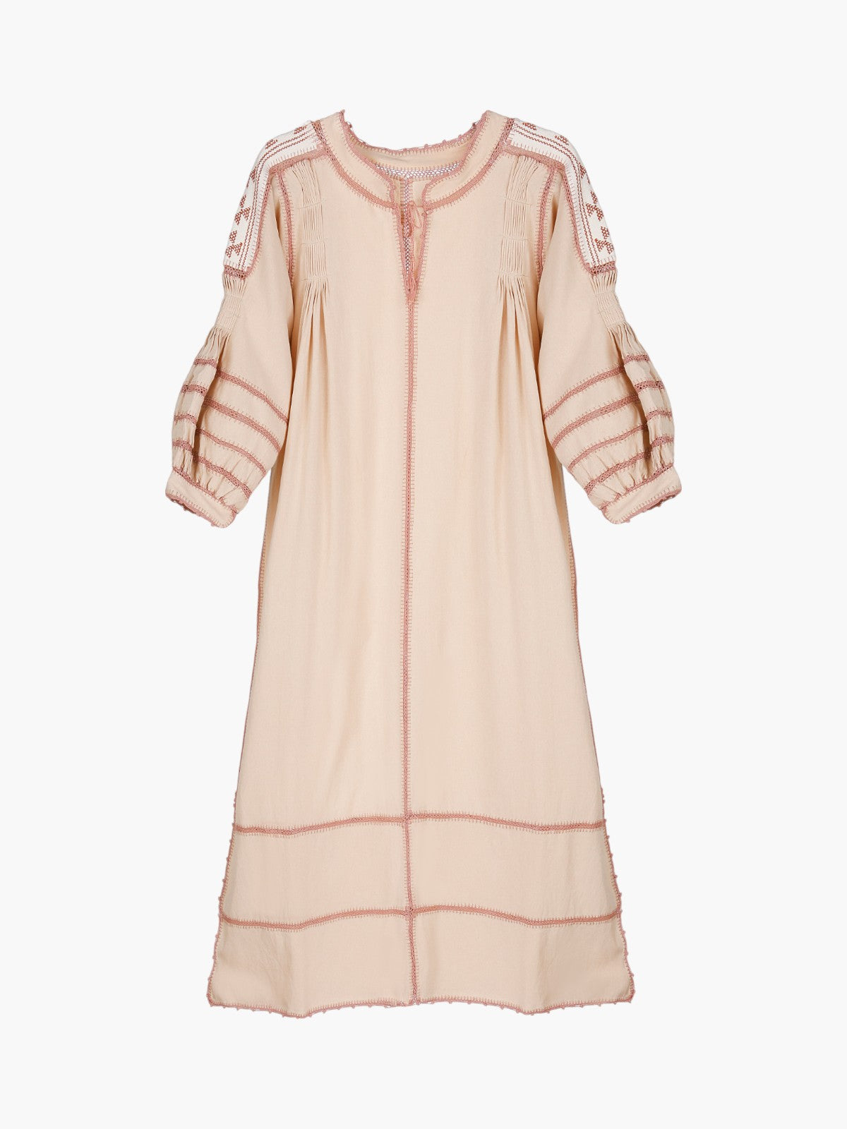 Amorcita Mexican Dress | Taupe Amorcita Mexican Dress | Taupe