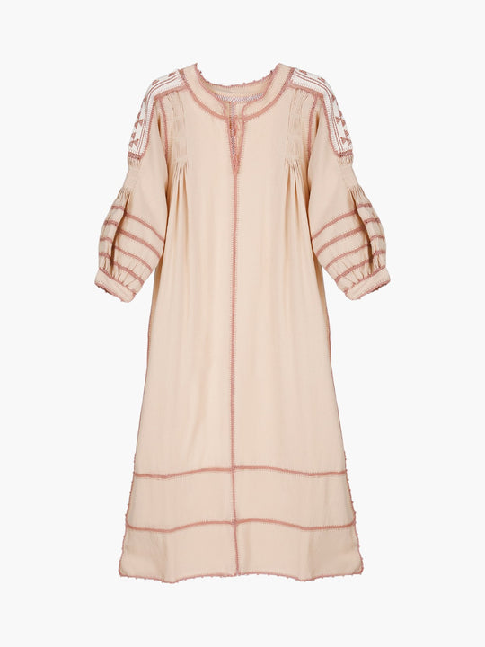 Amorcita Mexican Dress | Taupe